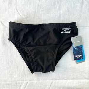 Speedo Youth Boys Black‎ Endurance+ Swim Trunks New with Tags Size 26
